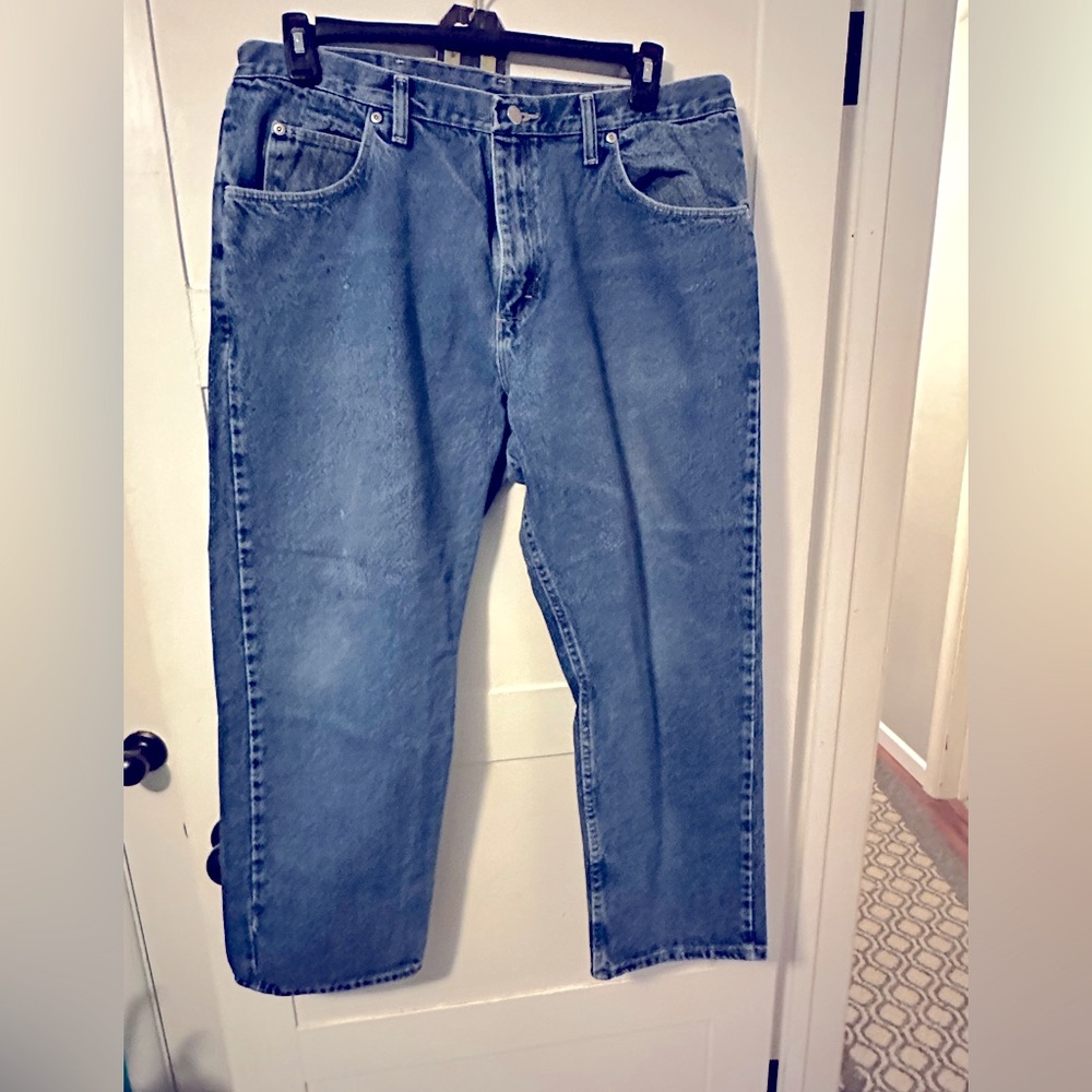 Wrangler 5-Star Flex Relaxed Men's Blue Jeans
